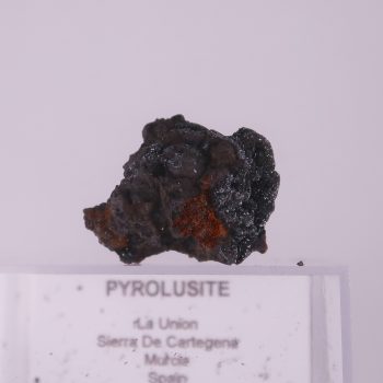 pyrolusite from sierra minera de cartagena la unión, murcia, spain