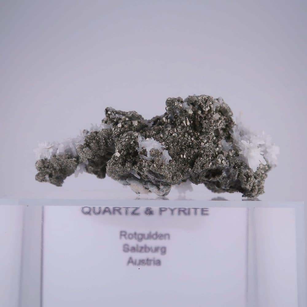 quartz and pyrite from rotgulden, austria