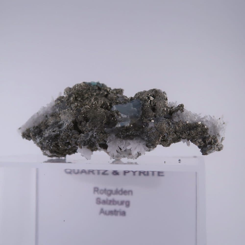 quartz and pyrite from rotgulden, austria