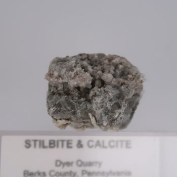 stilbite and calcite from dyer quarry, usa