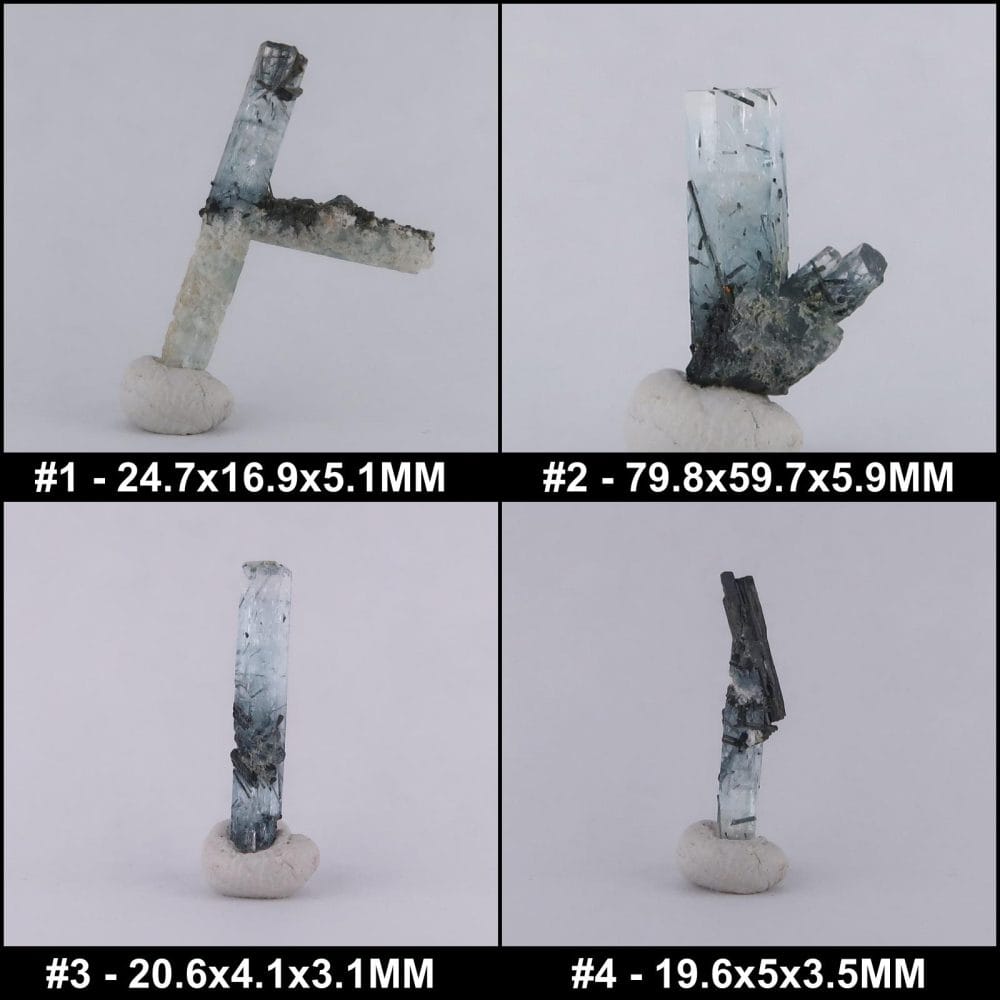 aquamarine and tourmaline specimens from pakistan collage 1 4