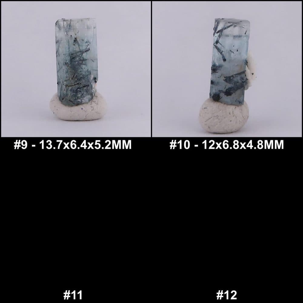 aquamarine and tourmaline specimens from pakistan collage 9 10