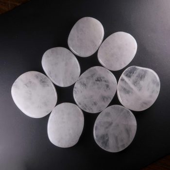 milky quartz palmstones snow quartz