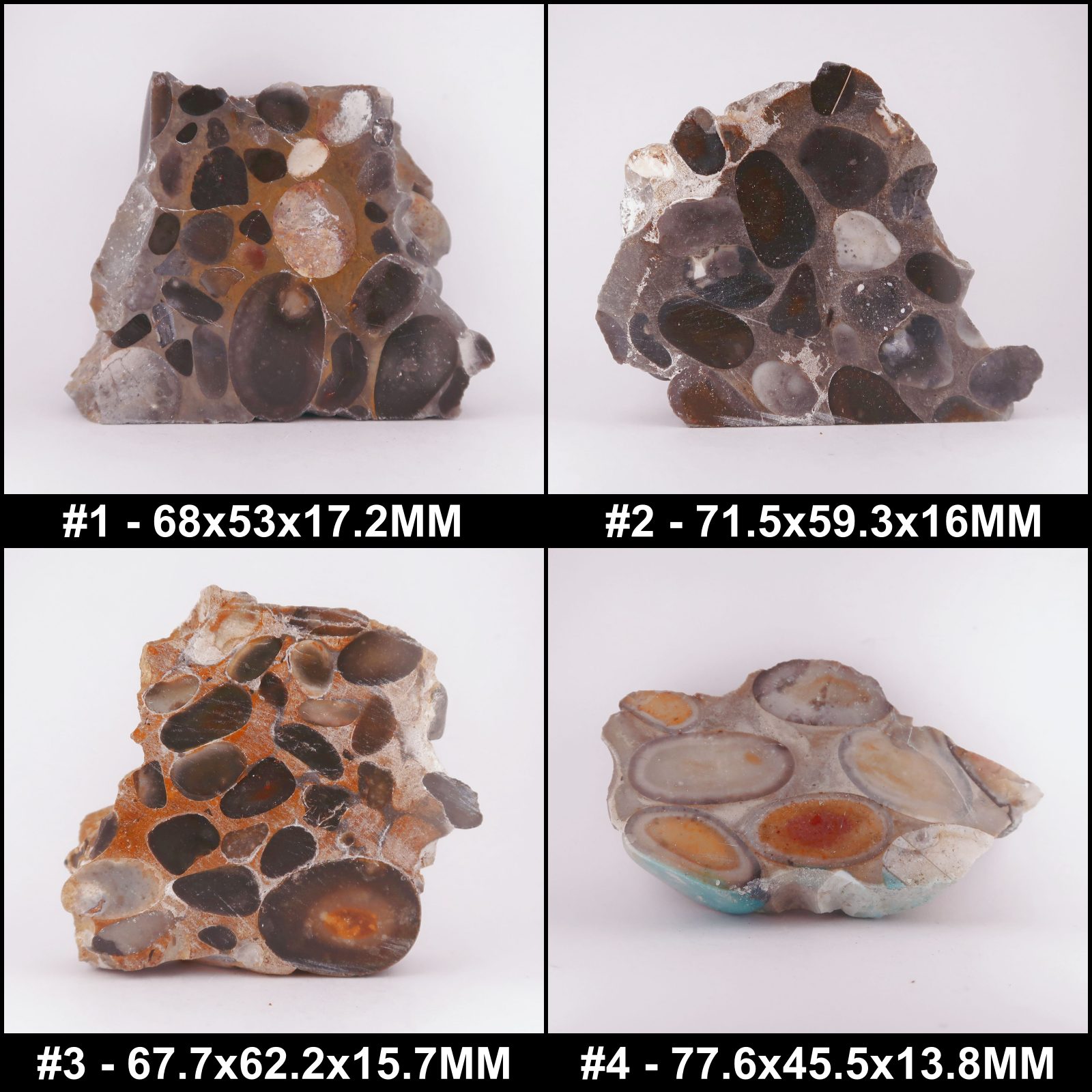 polished puddingstone conglomerate