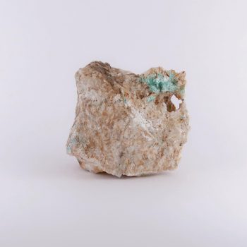 aurichalcite on baryte from old gang mines, north yorkshire