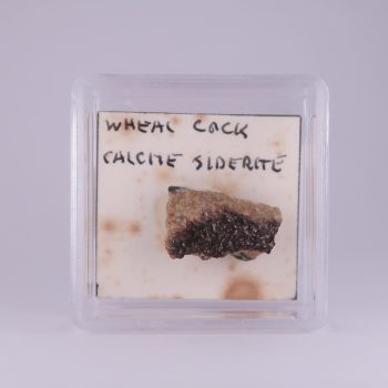 calcite on siderite from wheal cock, cornwall