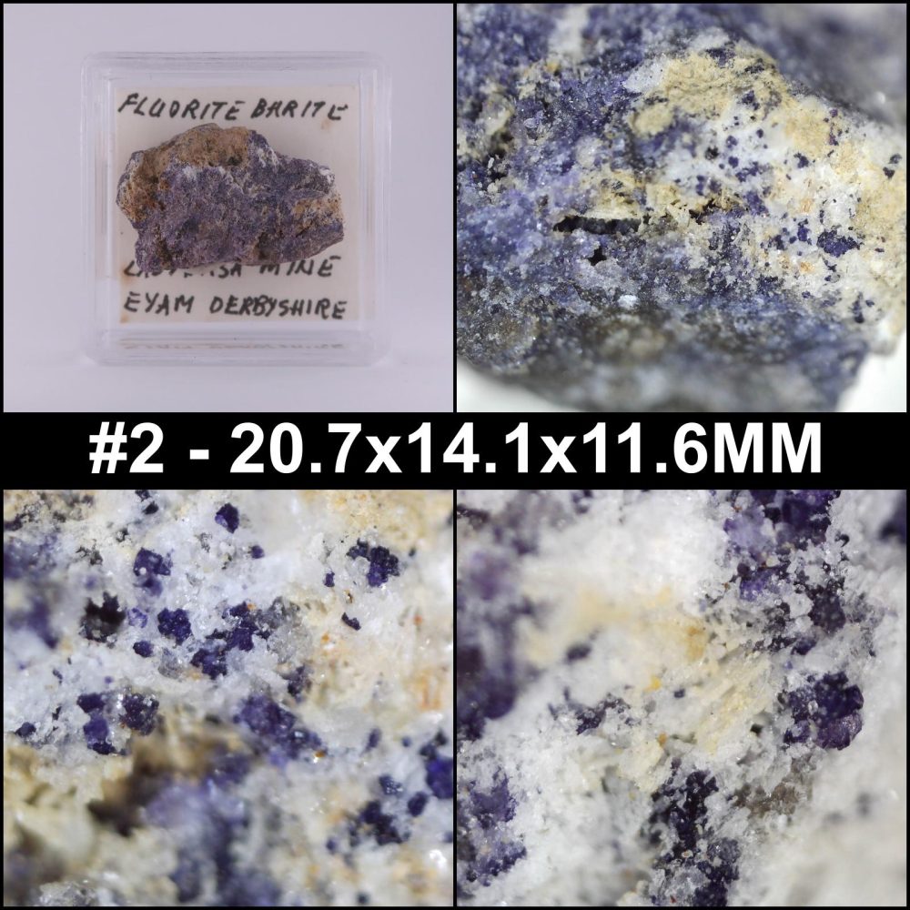 fluorite and baryte from ladywash mine, derbyshire