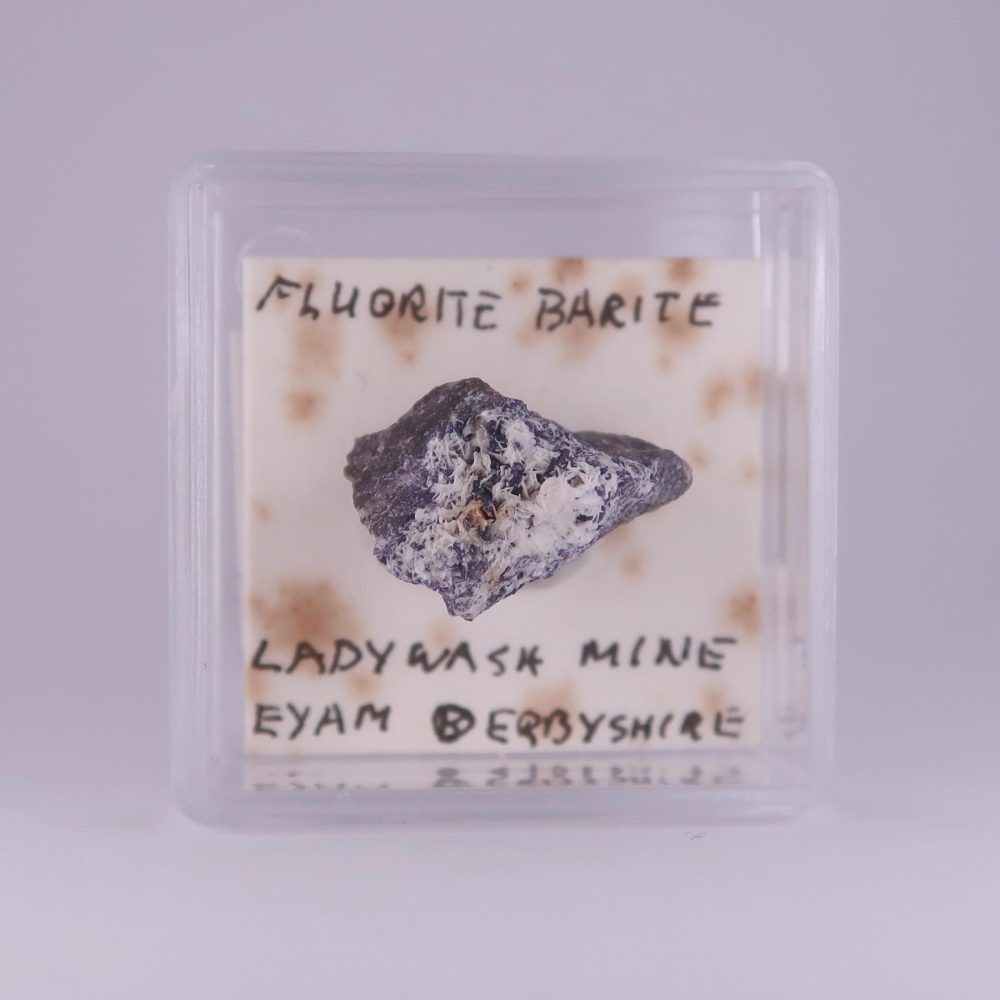 fluorite and baryte from ladywash mine, derbyshire