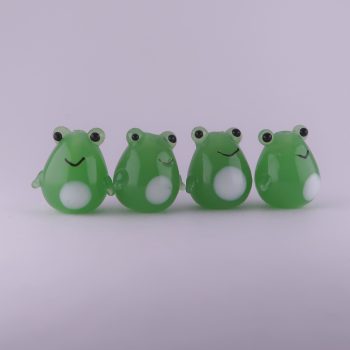 lampwork glass frog beads for jewellery making