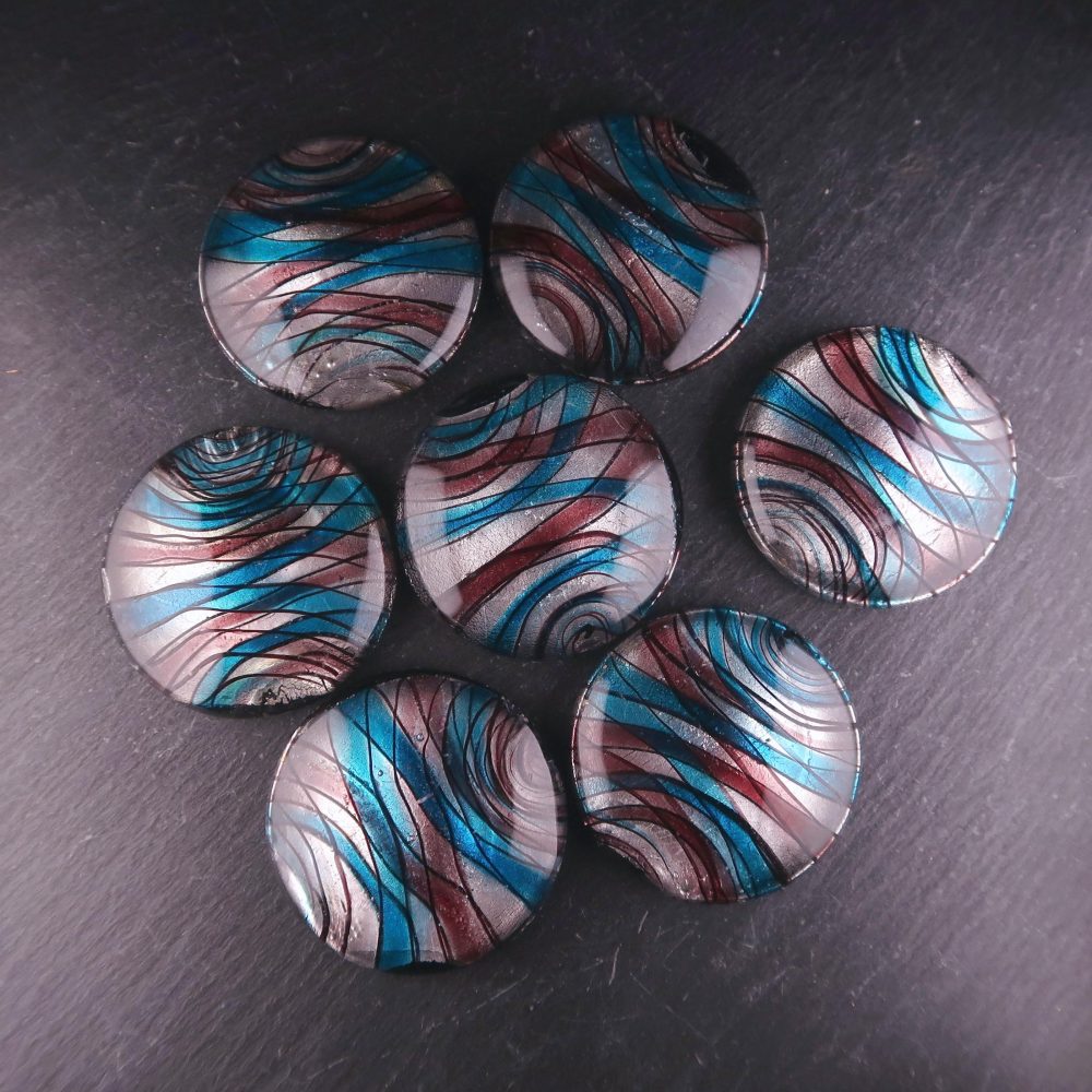glass cabochons (lampwork style)