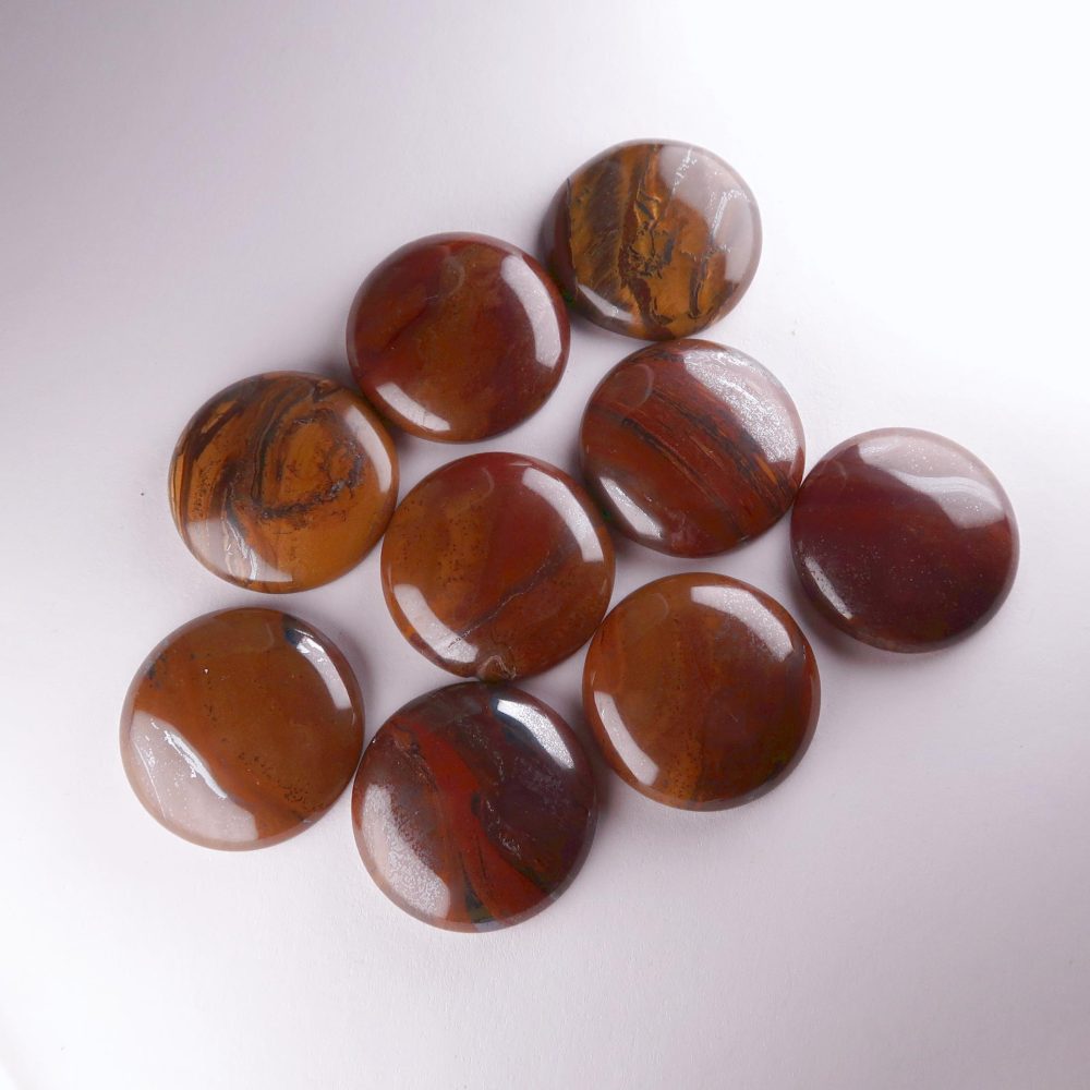Tiger Iron cabochons for jewellery making