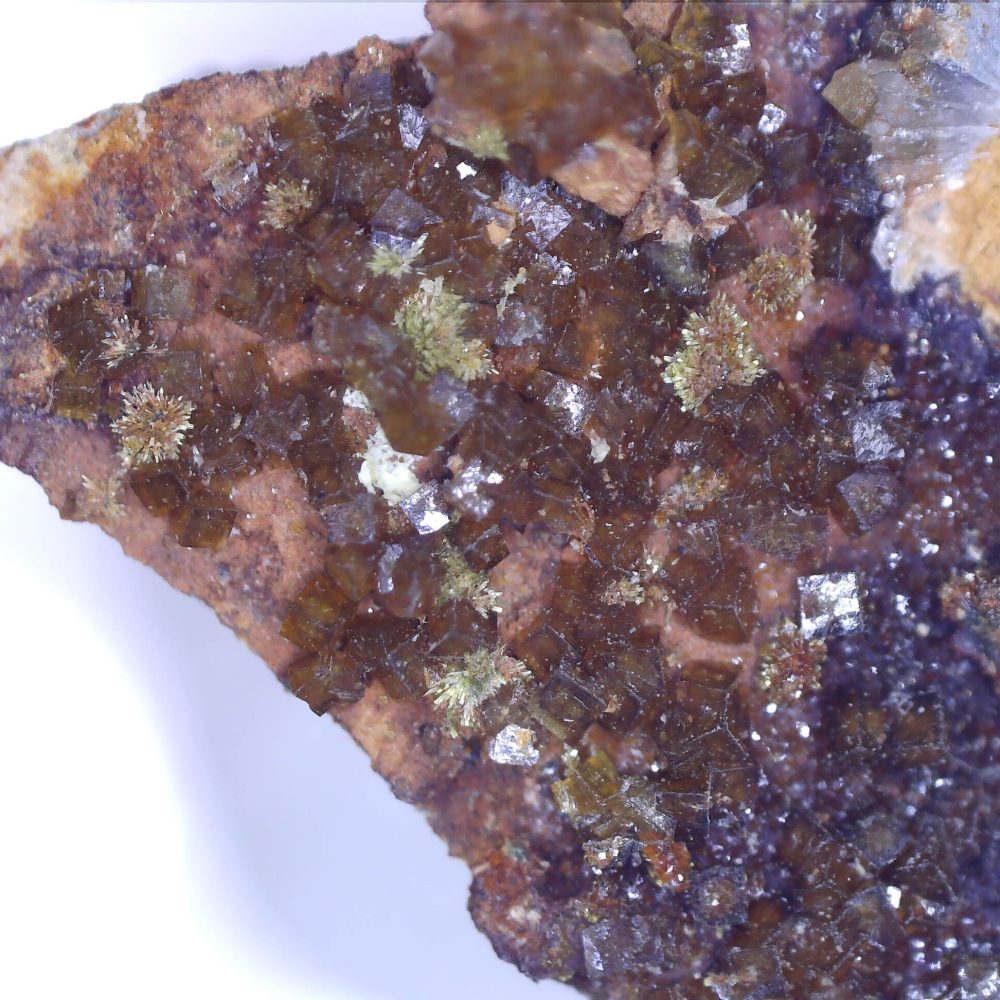 arthurite and pharmacosiderite from majuba hill mine, usa
