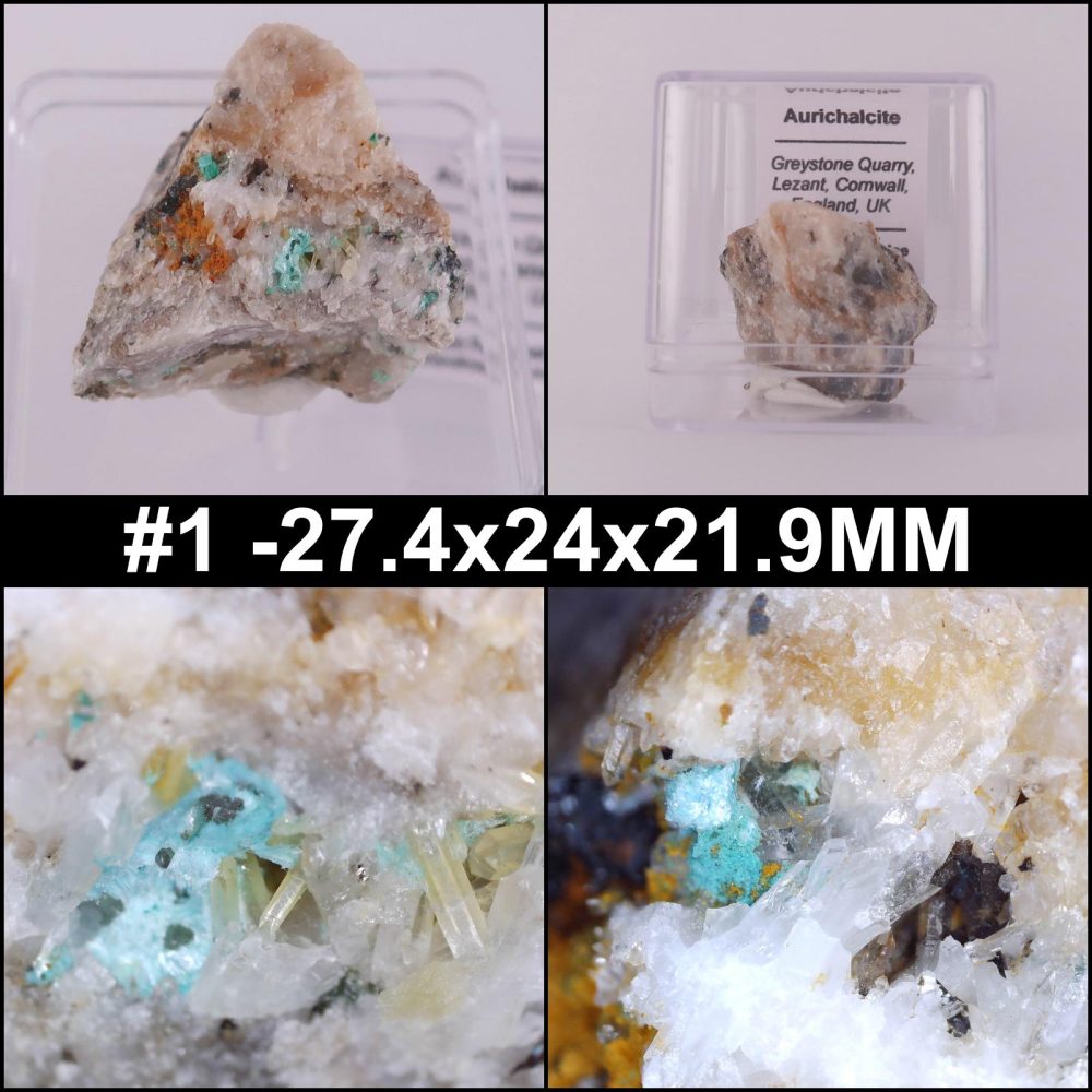aurichalcite from greystone quarry, cornwall