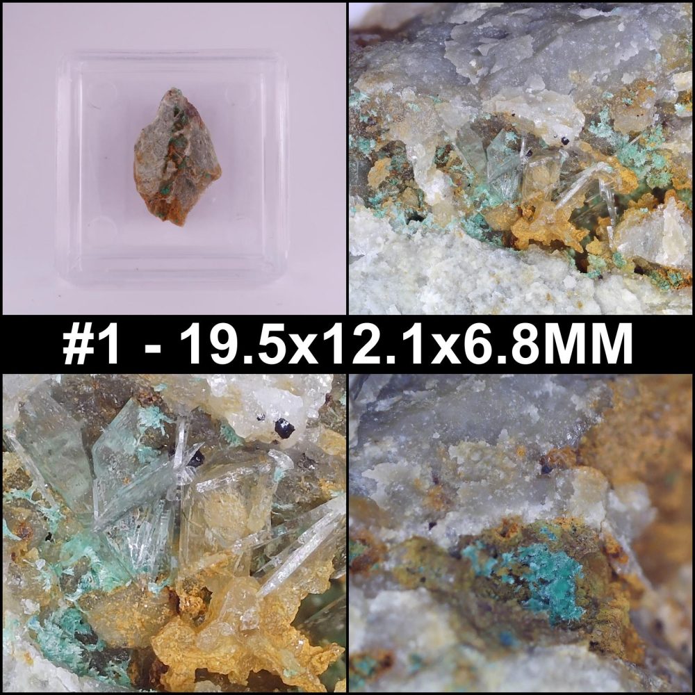 baryte and malachite from potts gill, cumbria
