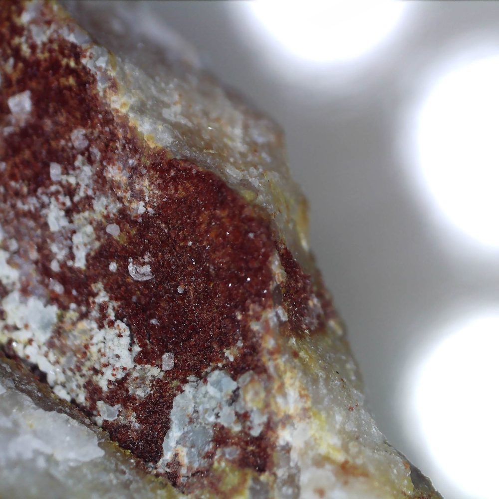 carminite from deer hills, cumbria