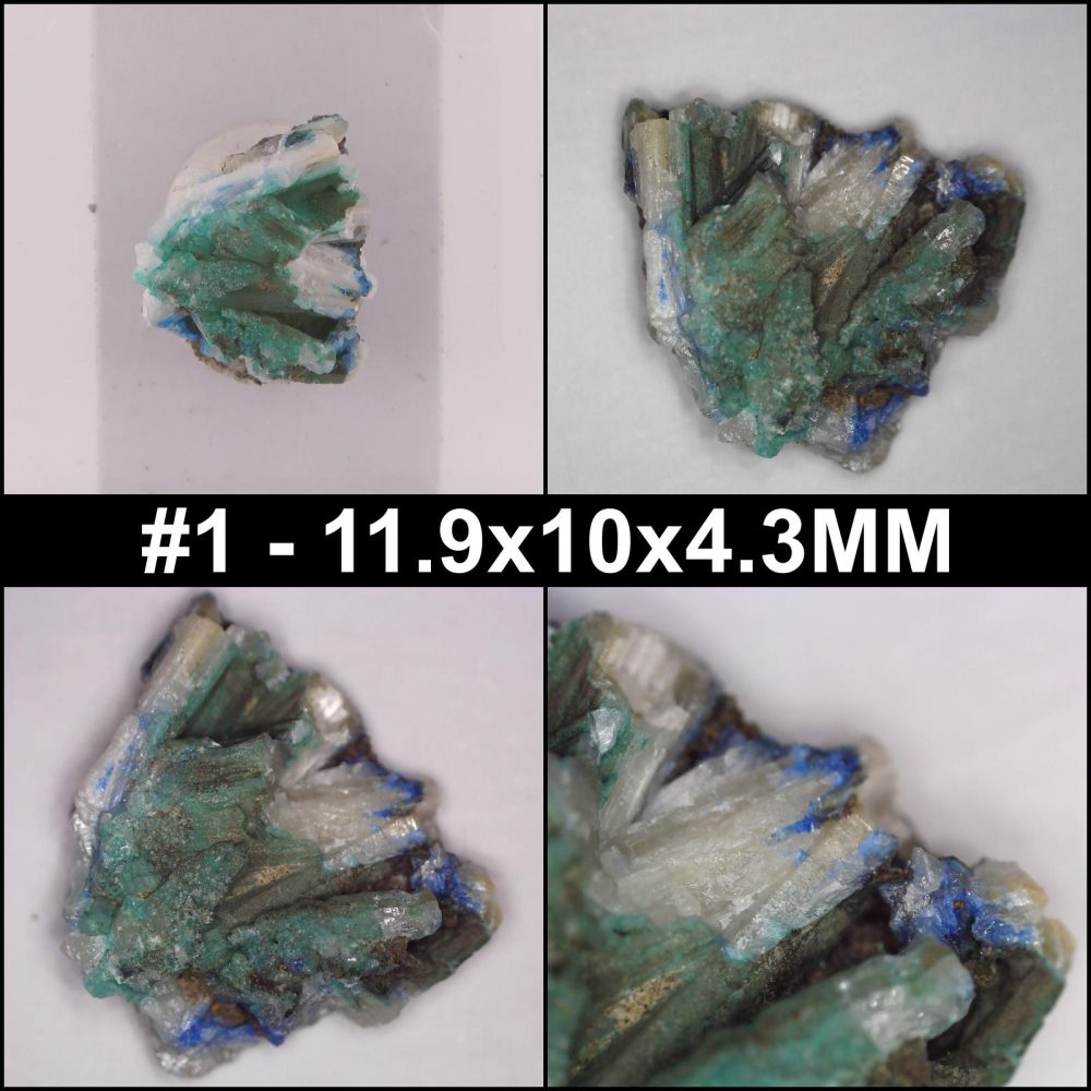 cerussite, azurite and malachite from tynagh mine, ireland