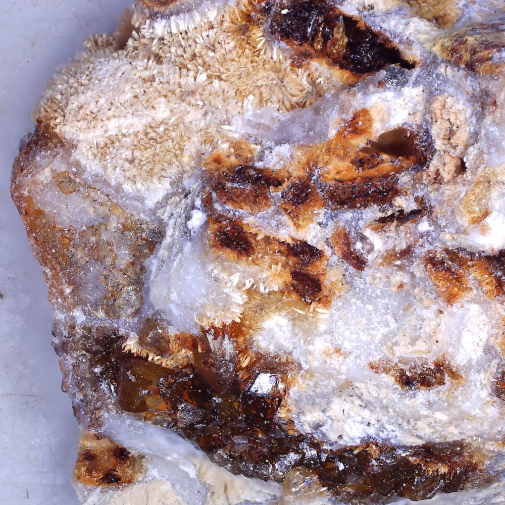 fluorapatite and siderite from holmbush mine, cornwall
