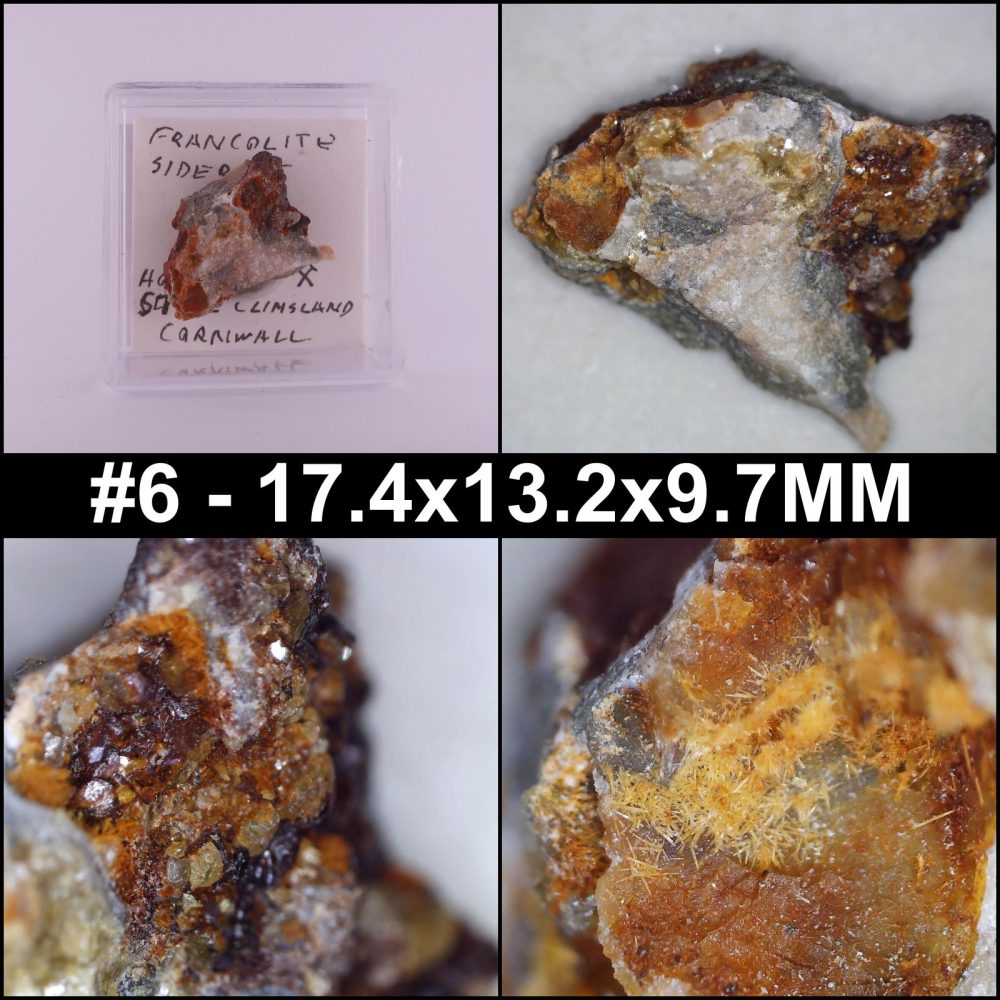 fluorapatite and siderite from holmbush mine, cornwall 6 9
