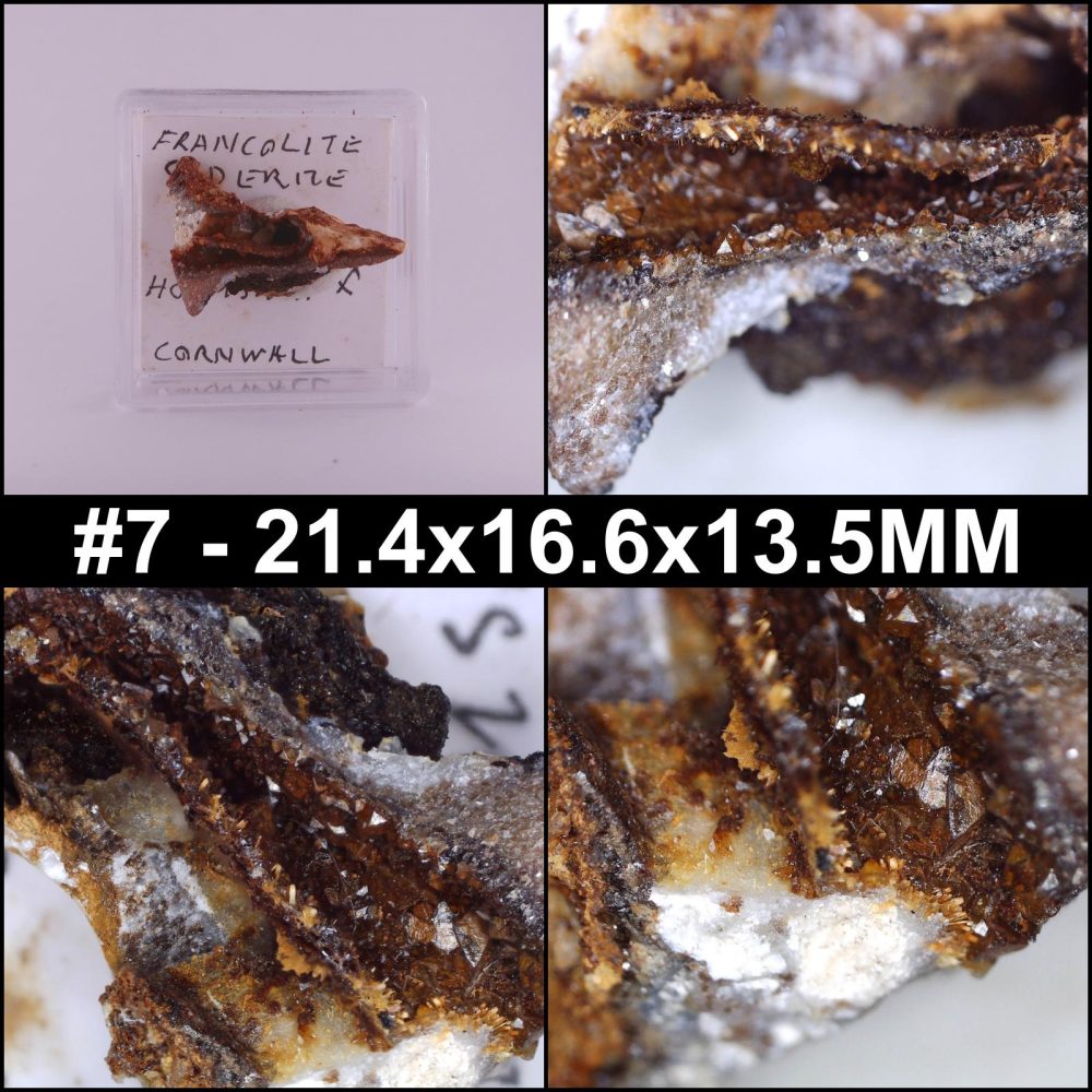 fluorapatite and siderite from holmbush mine, cornwall 7