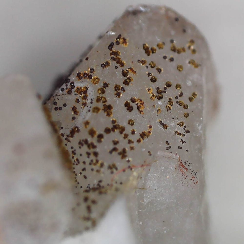 goethite and quartz from wheal cock, cornwall