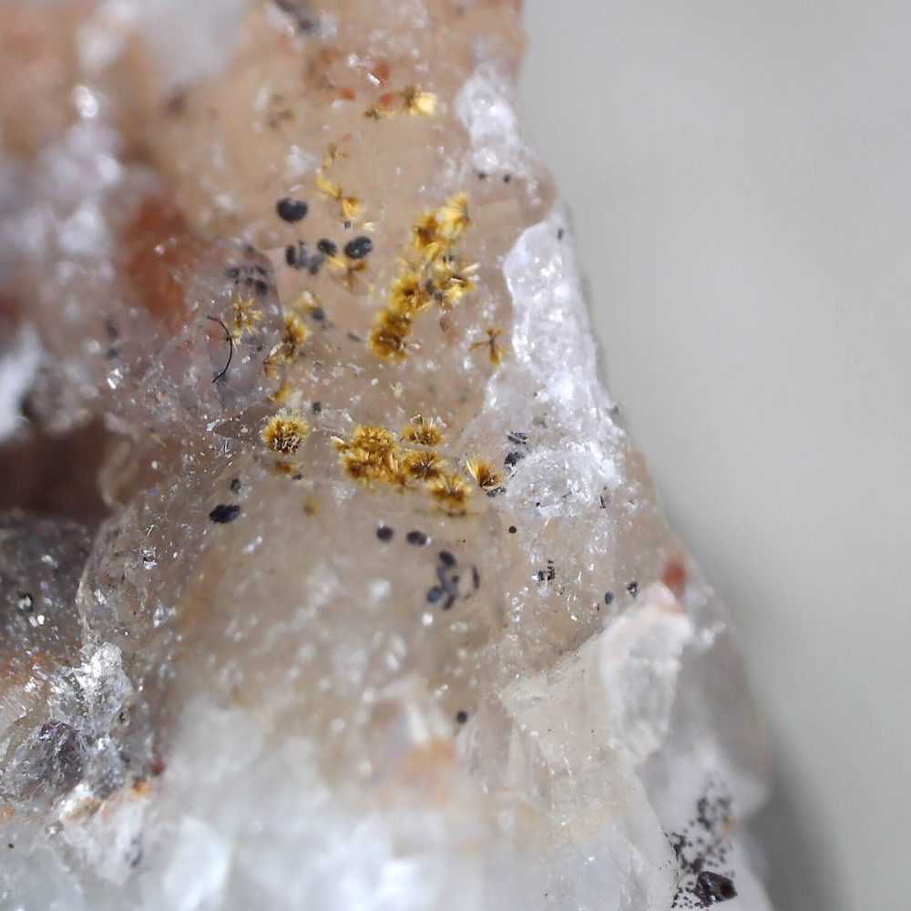 goethite and quartz from wheal cock, cornwall