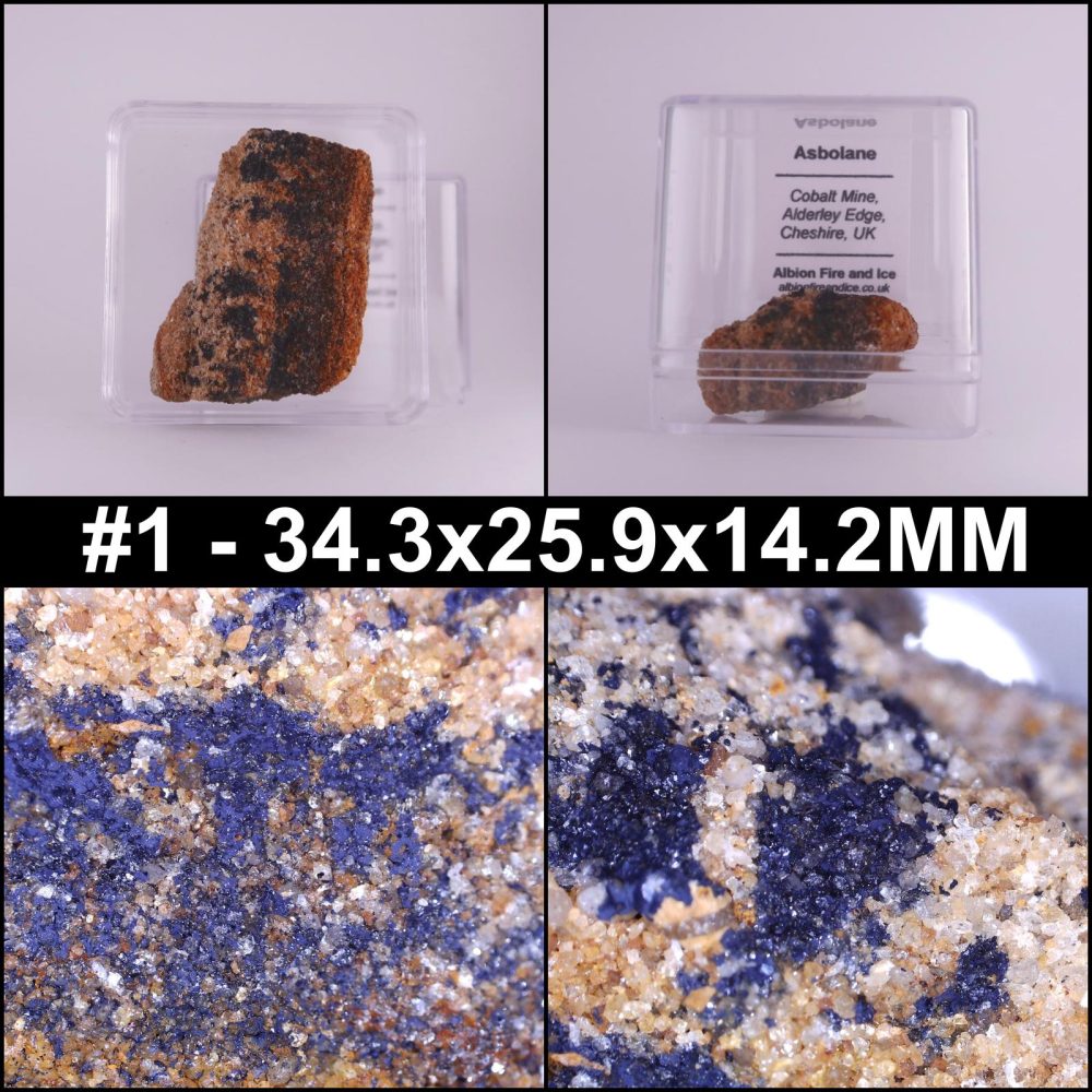 asbolane from cobalt mine, cheshire