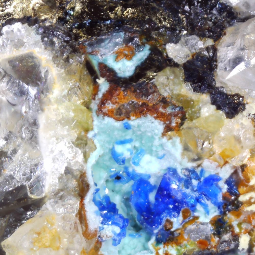 linarite from old sandbed mine, cumbria