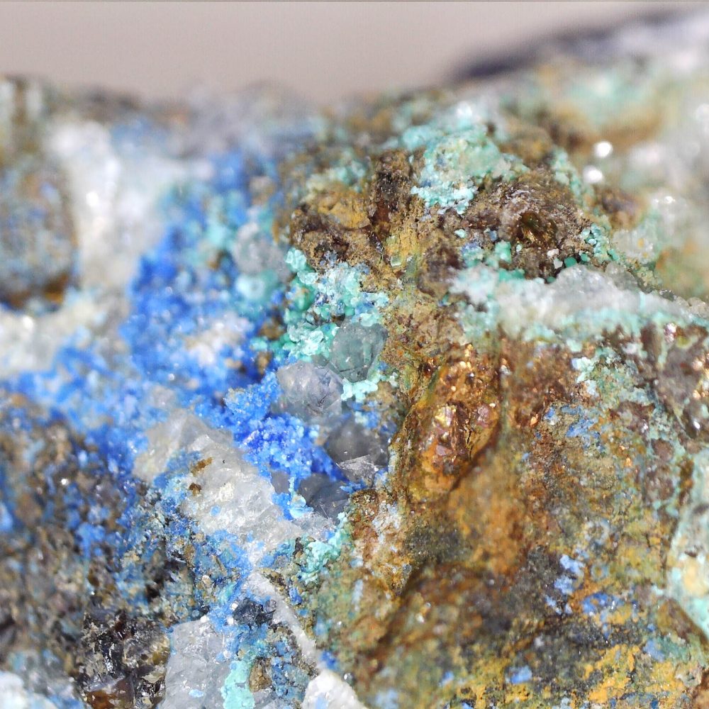 linarite from old sandbed mine, cumbria