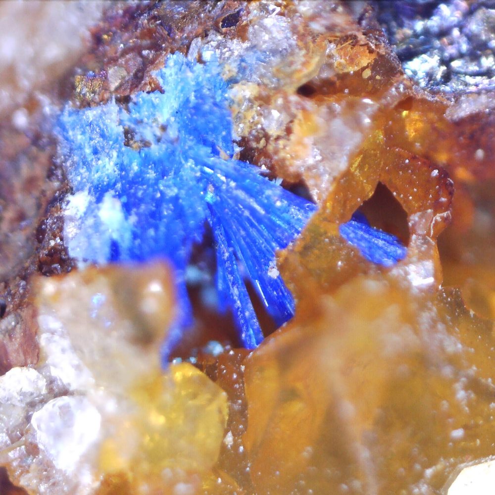 linarite from silver gill, cumbria