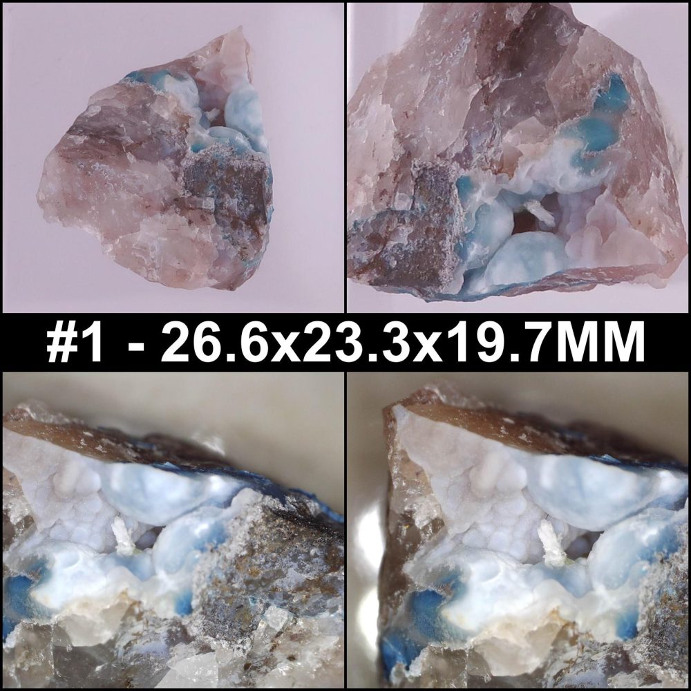 shattuckite and chalcedony from mesopotamia copper valley, khorixas, kunene region, namibia collage