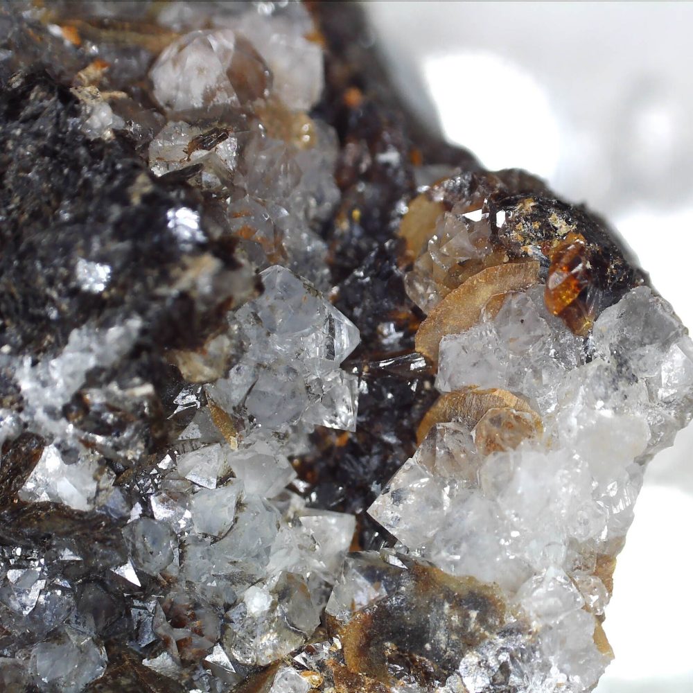 siderite, sphalerite and quartz from vojtěch mine, czech republic