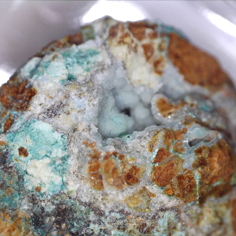 veszelyite from straitsteps mine, scotland