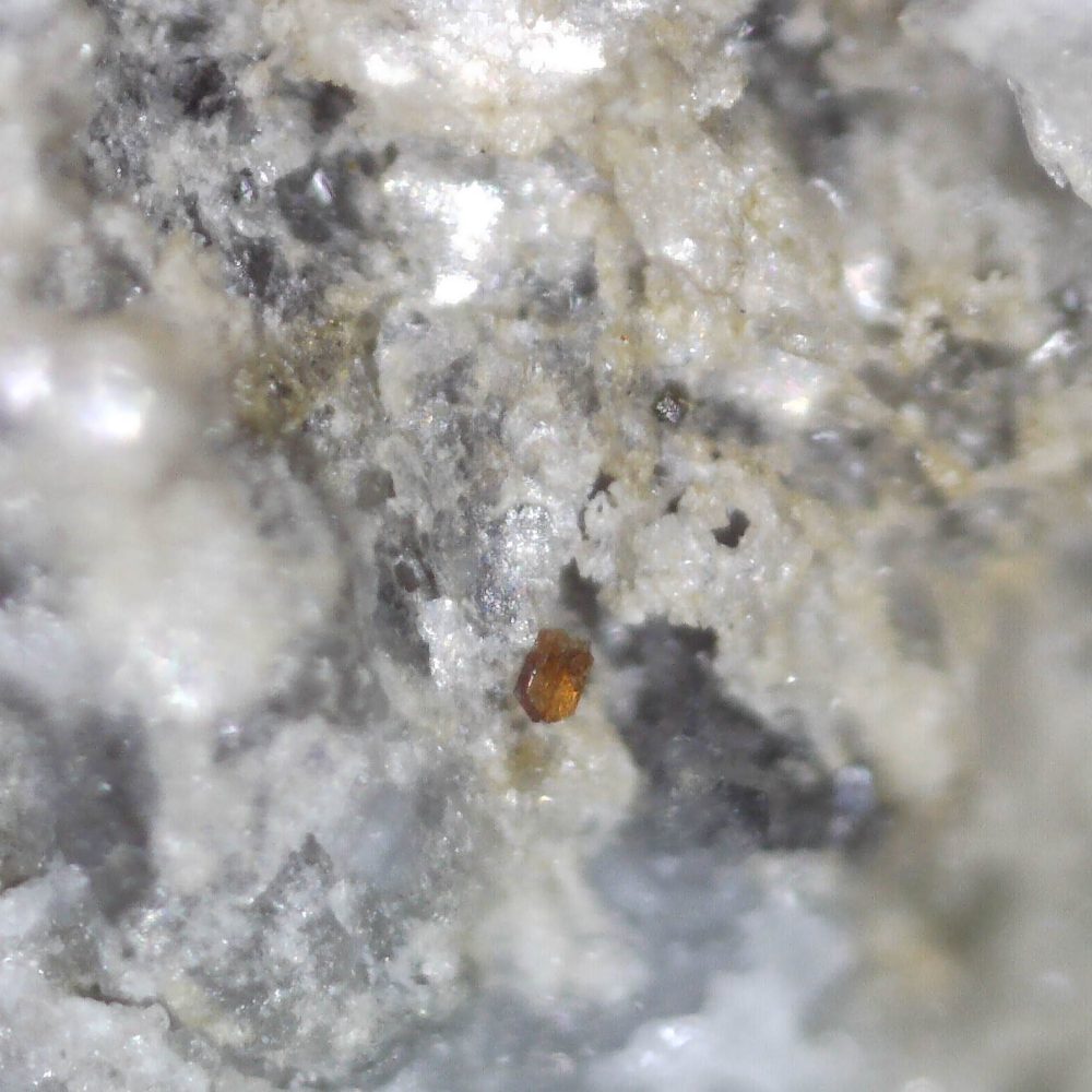 aeschynite from triolet glacier, italy