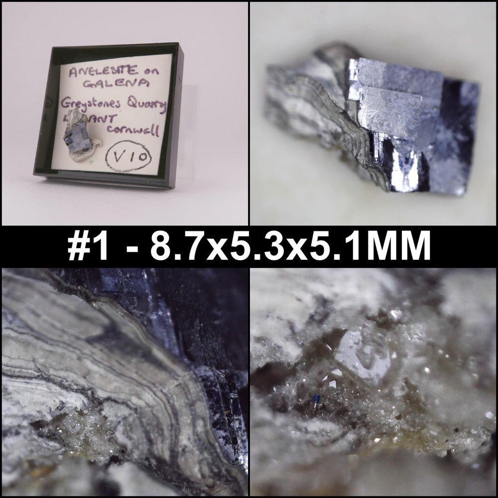 anglesite and galena from greystone quarry, cornwall