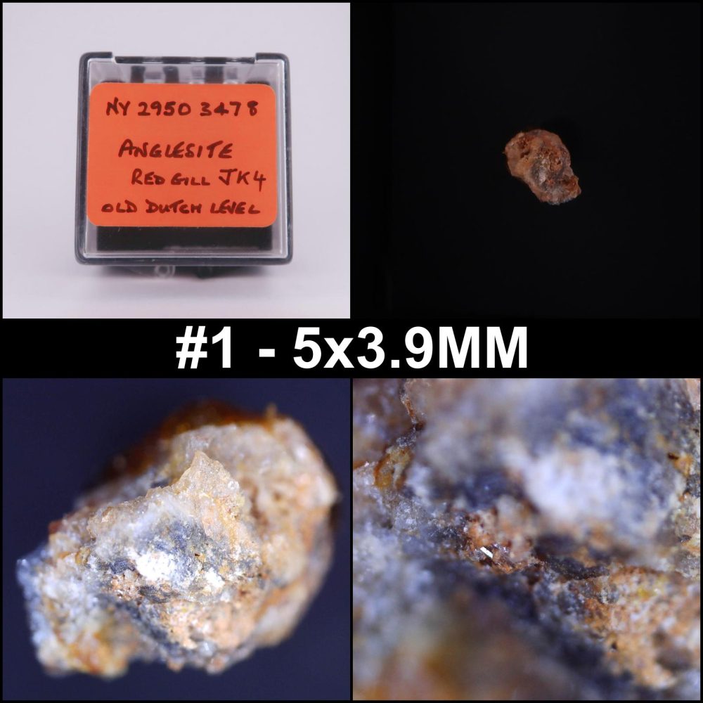 anglesite from red gill mine, cumbria