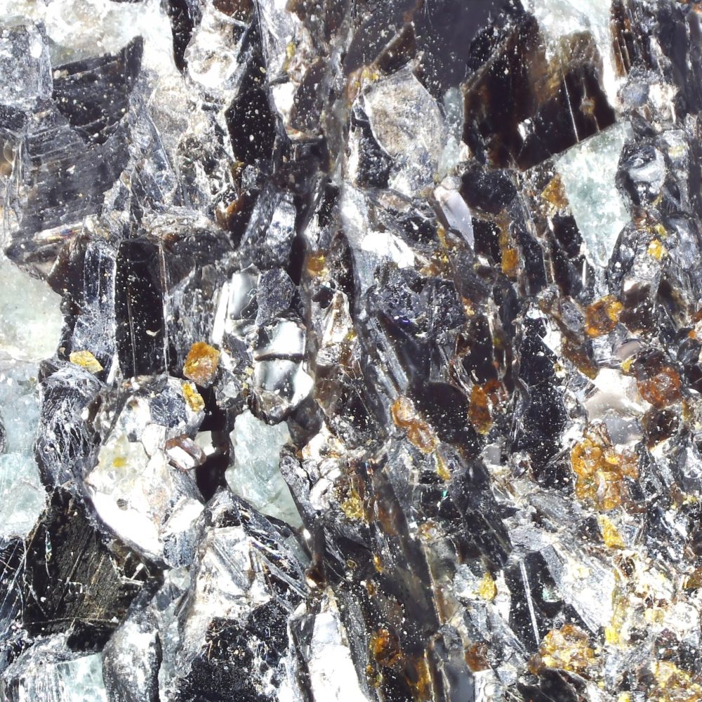 Apatite in Hendricksite from Franklin Mine, USA