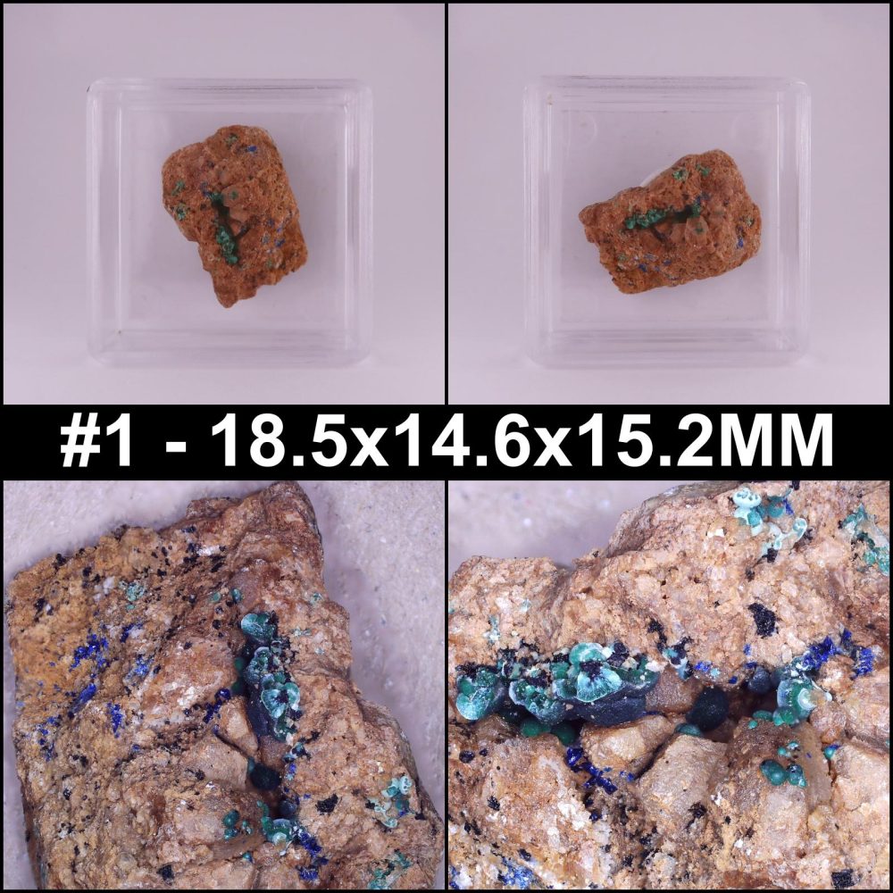 azurite and malachite from herren adit, austria