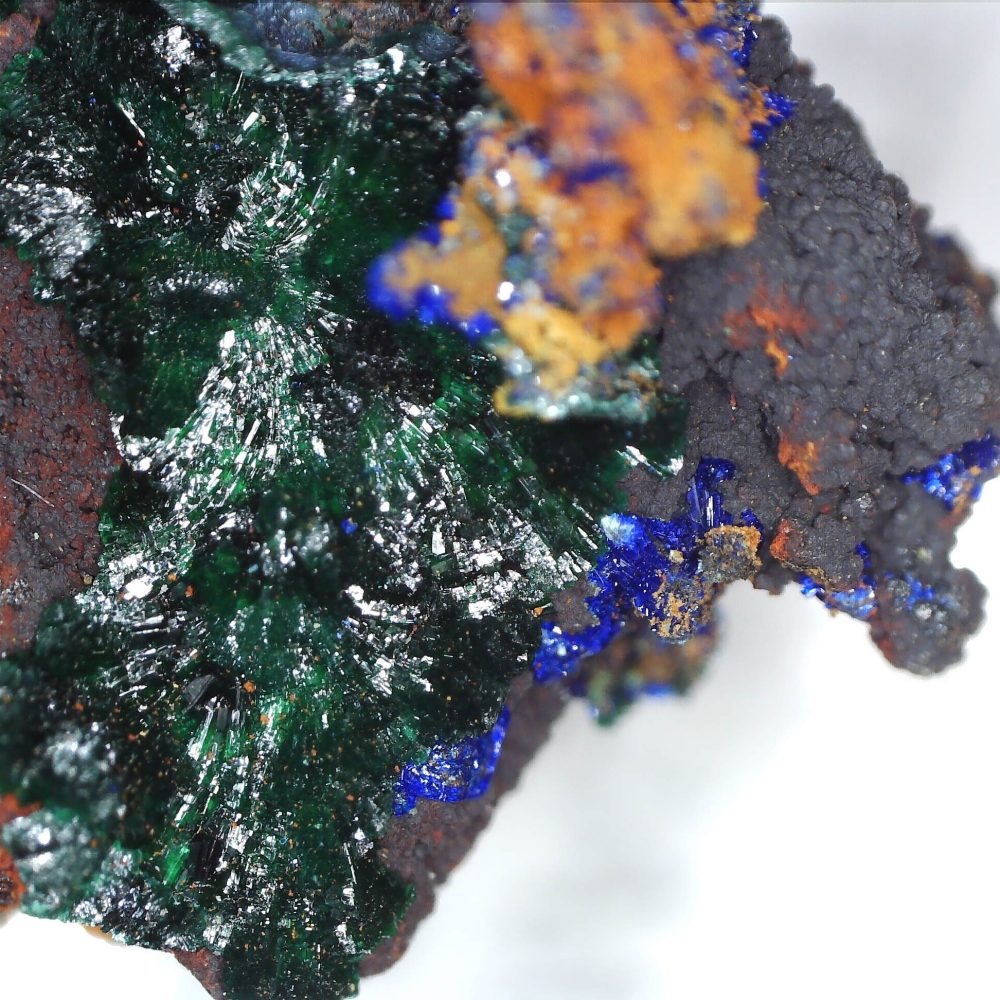 azurite and malachite from hilarion mine, greece