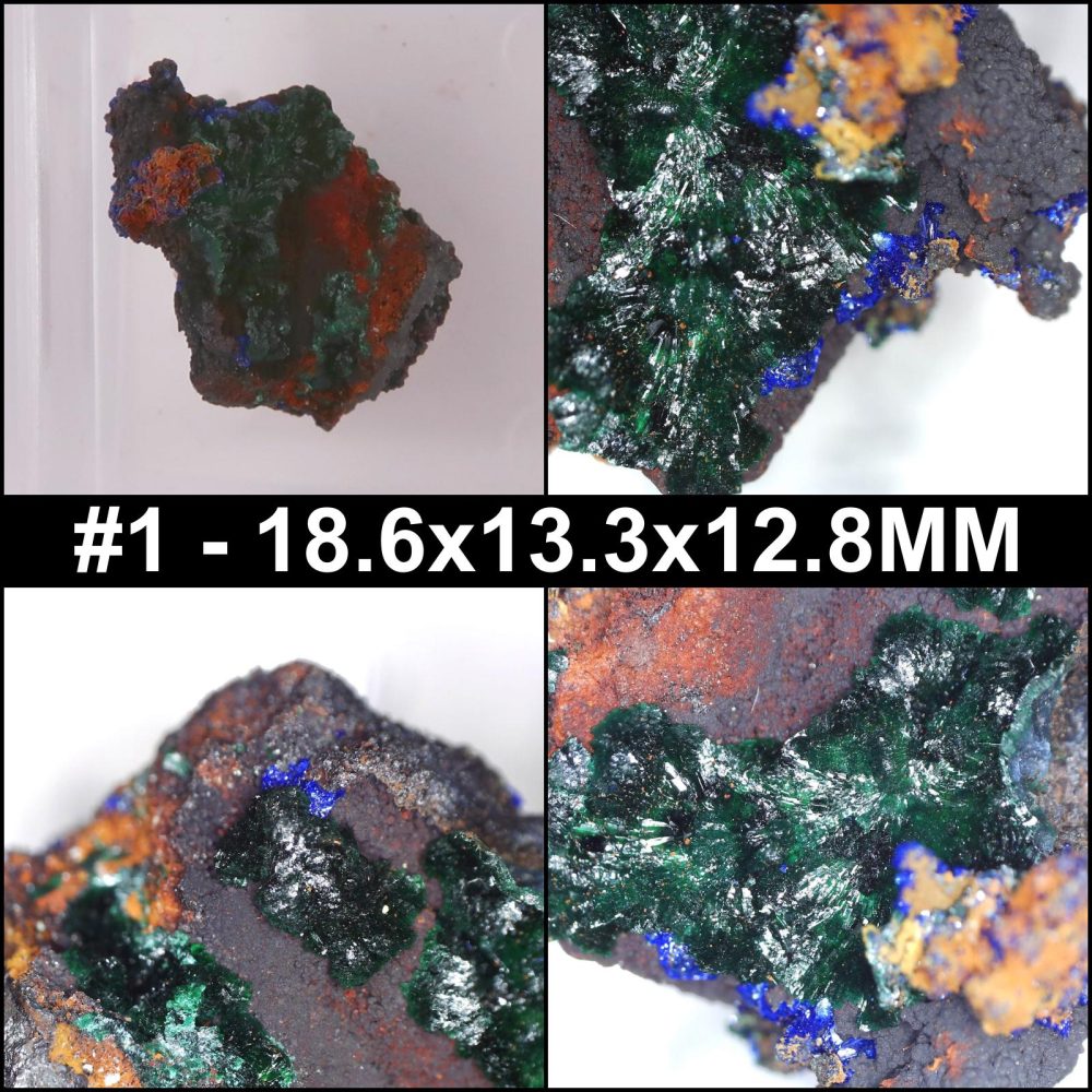 azurite and malachite from hilarion mine, greece