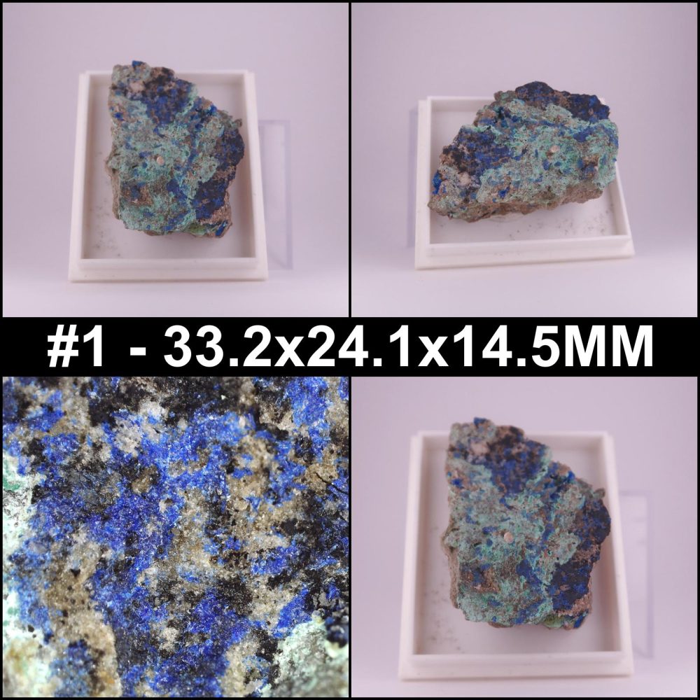azurite and malachite from nether kellet, lancashire
