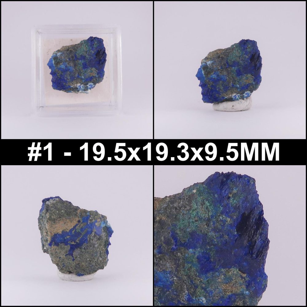 azurite and olivenite from tsumeb mine, namibia