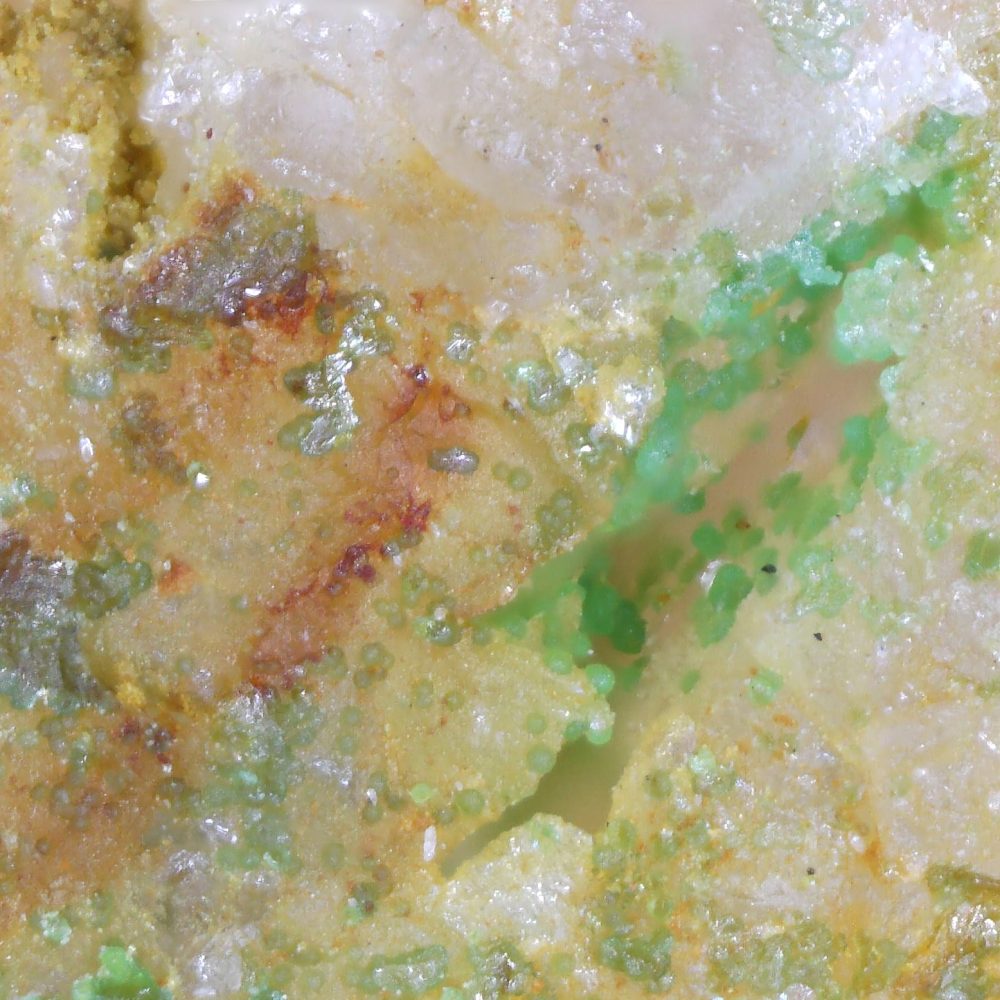 bayldonite from old sandbed mine, cumbria