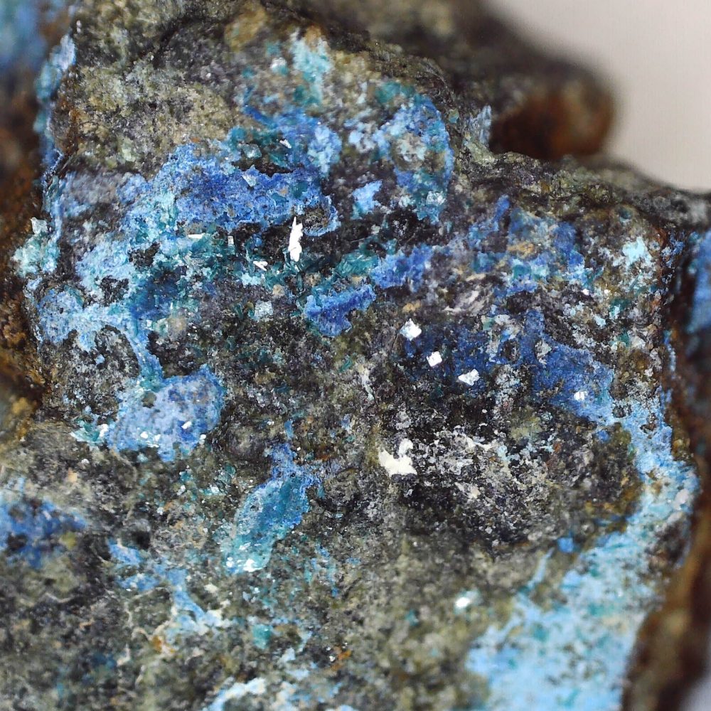 botallackite and connellite from crowns rock, cornwall