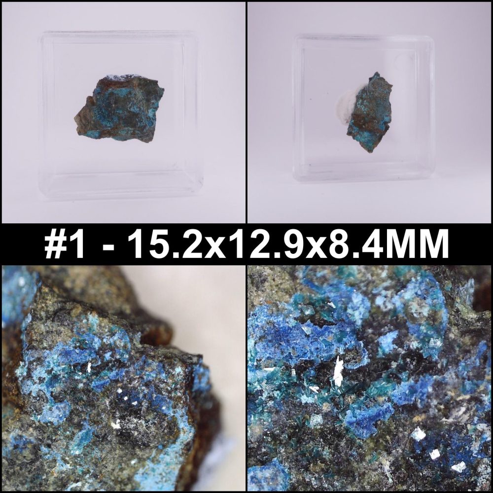 botallackite and connellite from crowns rock, cornwall