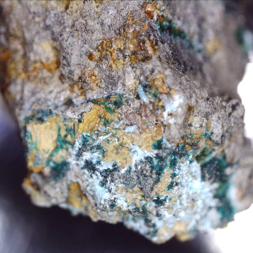 brochanthite and serpierite from ystrad einion mine, wales
