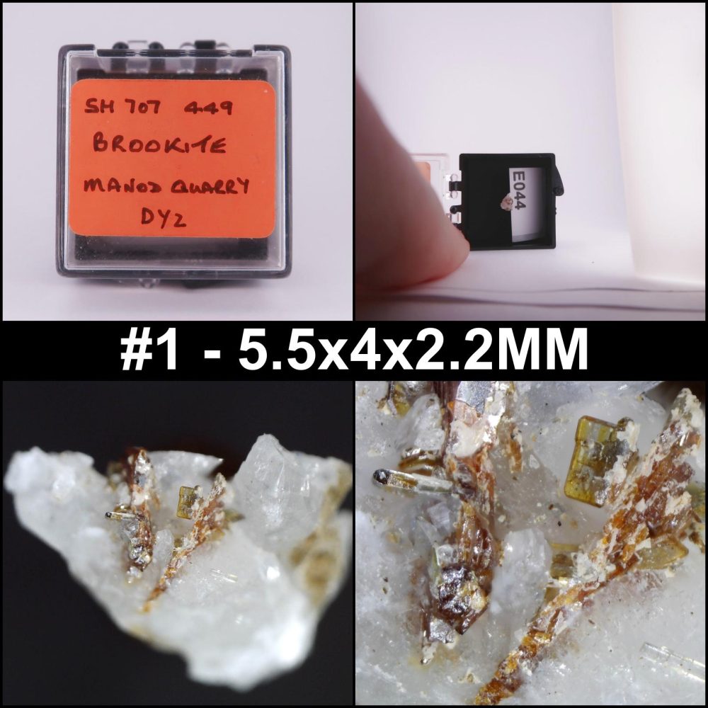 brookite from manod quarry, wales collage