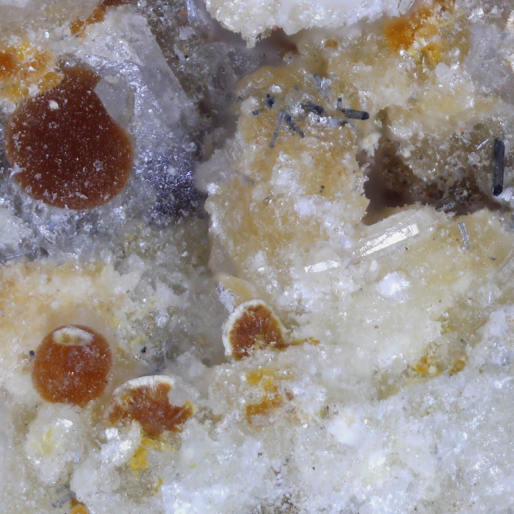 cacoxenite from gunheath china clay pit, cornwall