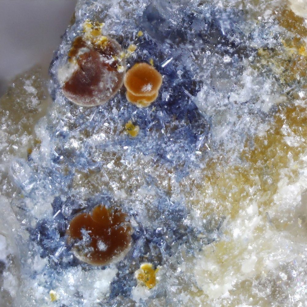 cacoxenite from gunheath china clay pit, cornwall