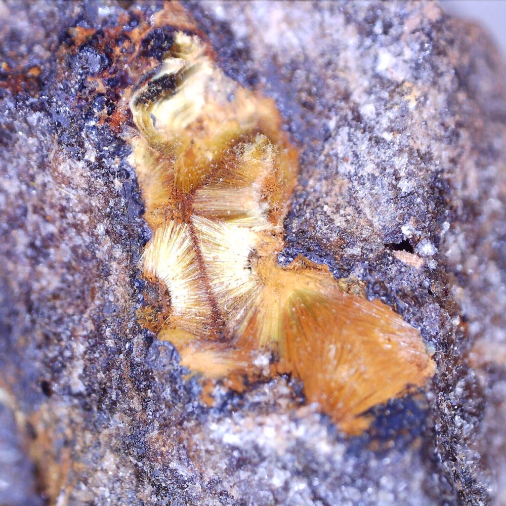 cacoxenite from wheal phoenix, cornwall 6