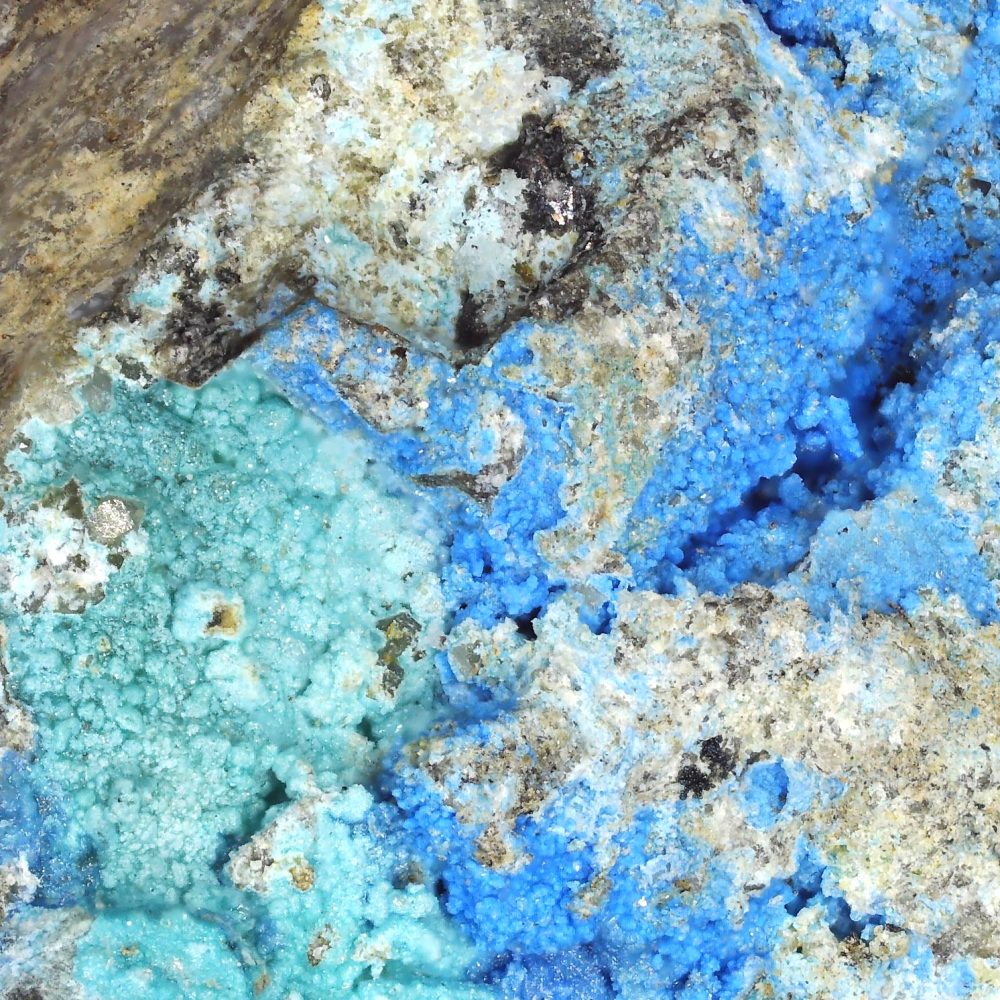 carbonatecyanotrichtite, malachite, cerussite and linarite from wedding cave mine, wales